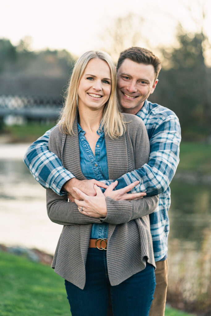 woodstock vermont family photo session: parents together