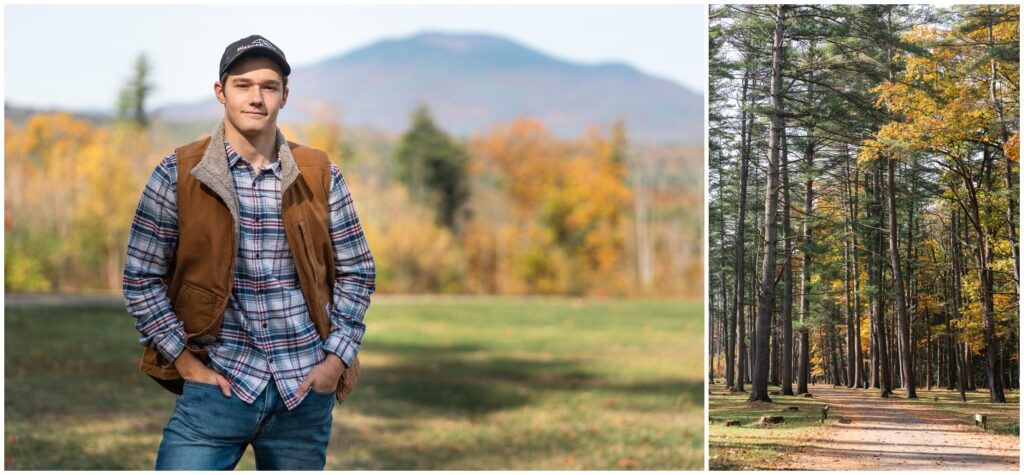 senior boy posing for portraits in carhartt clothing