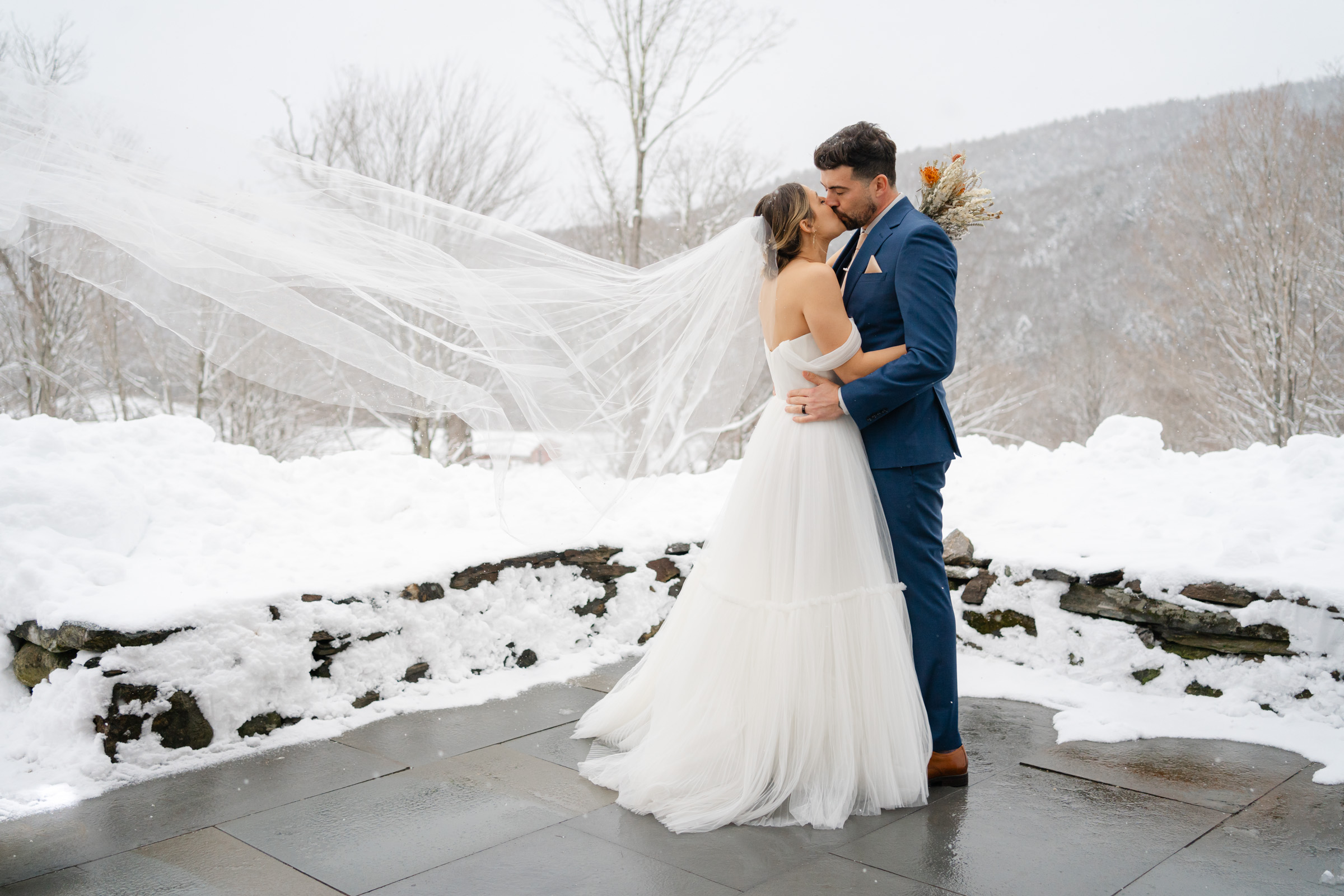 Snowy Vermont Wedding at OQ Farm