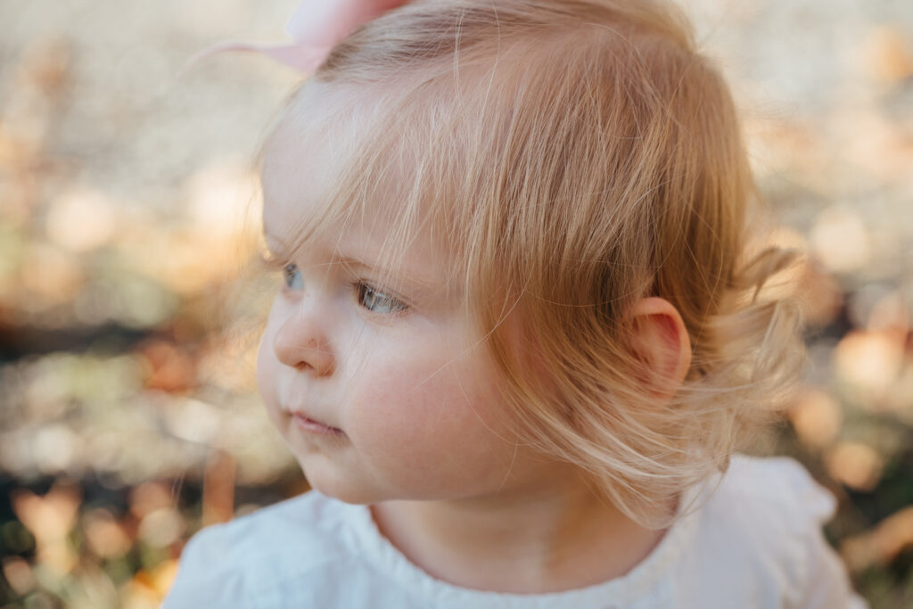 close up portrait of little girl