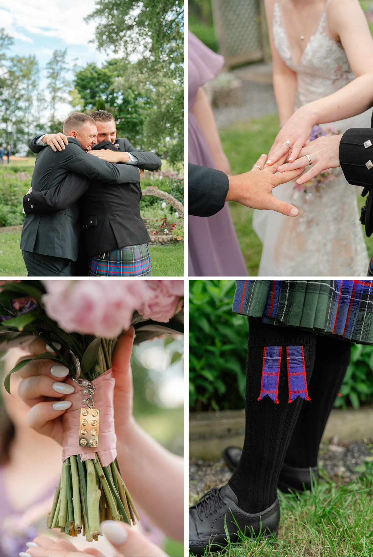 Just married candids at Vermont wedding at Snow Farm Winery