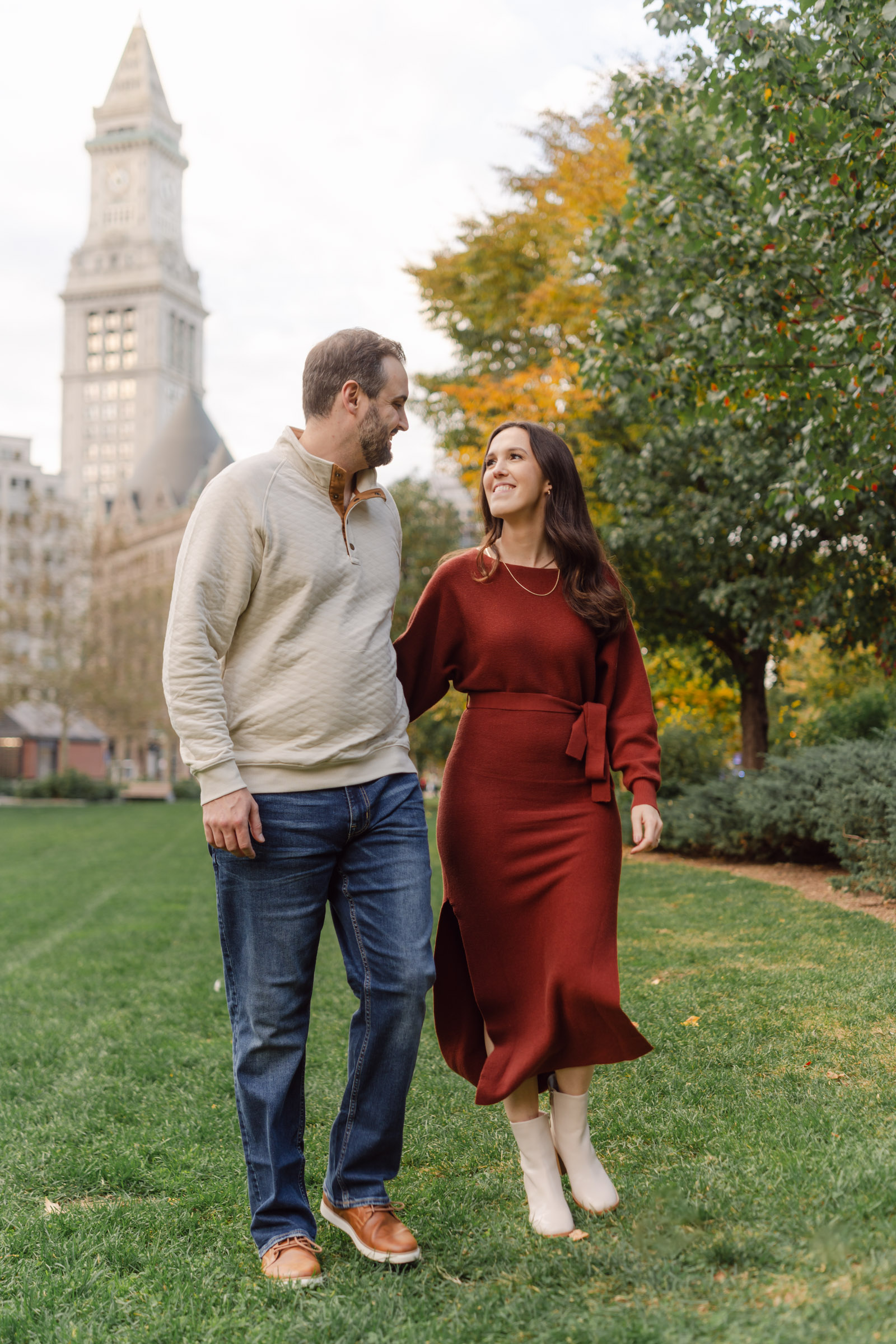 Boston engagement session near Columbus Park