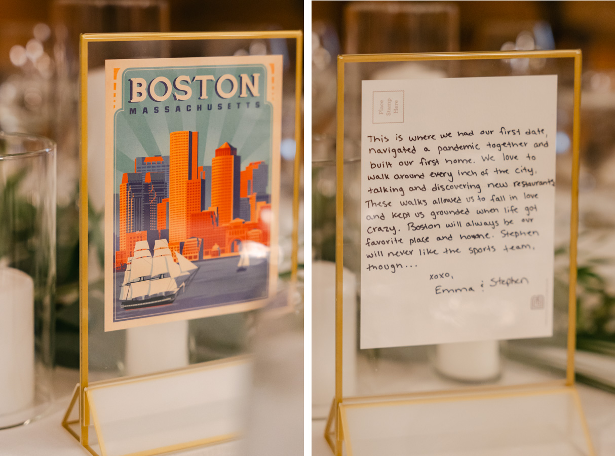 vermont wedding at Inn at round barn boston postcard and table topper