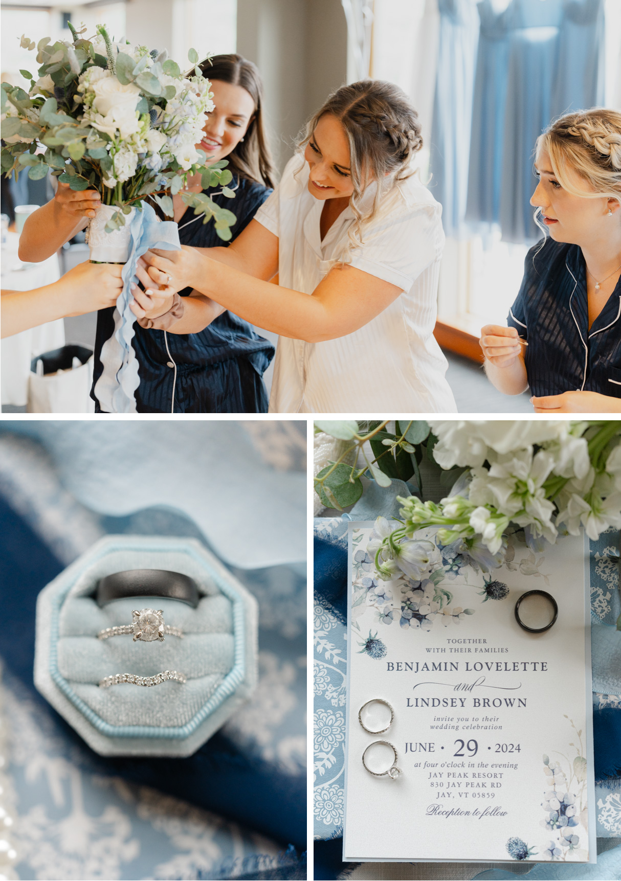 Vermont wedding at Jay Peak, the bridal details