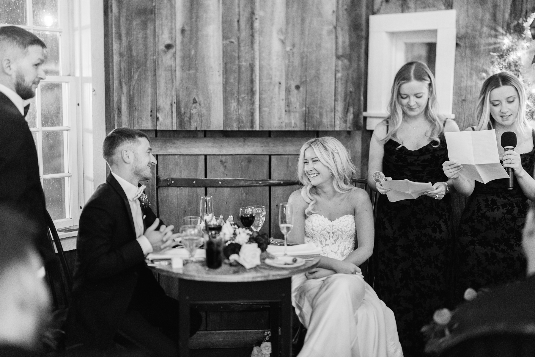 Vermont Christmas Wedding at Grafton Inn - speeches