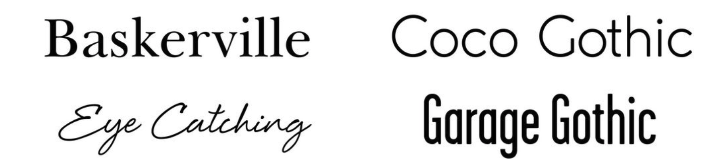 debossing fonts