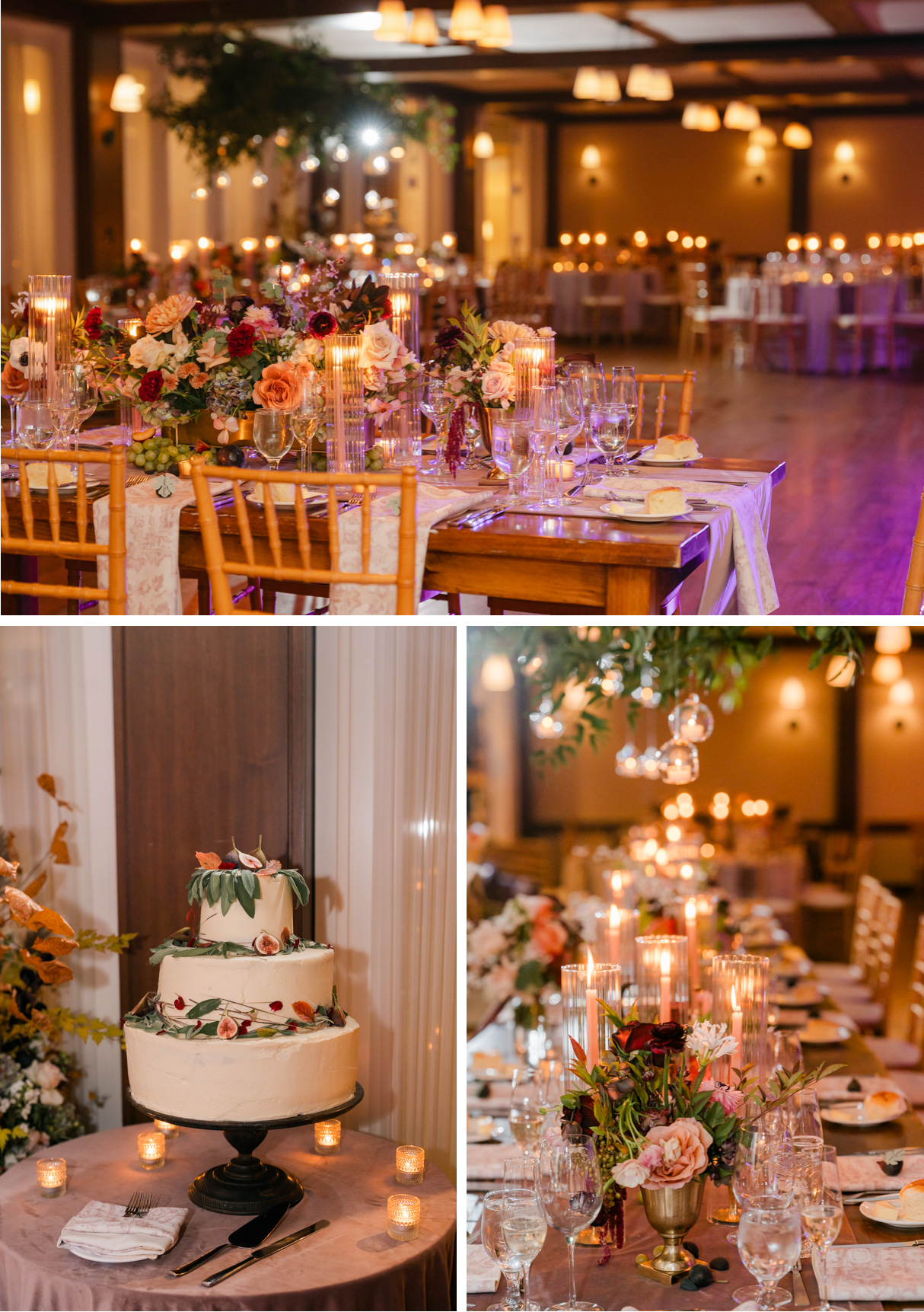 Woodstock Inn Vermont Wedding - reception decor
