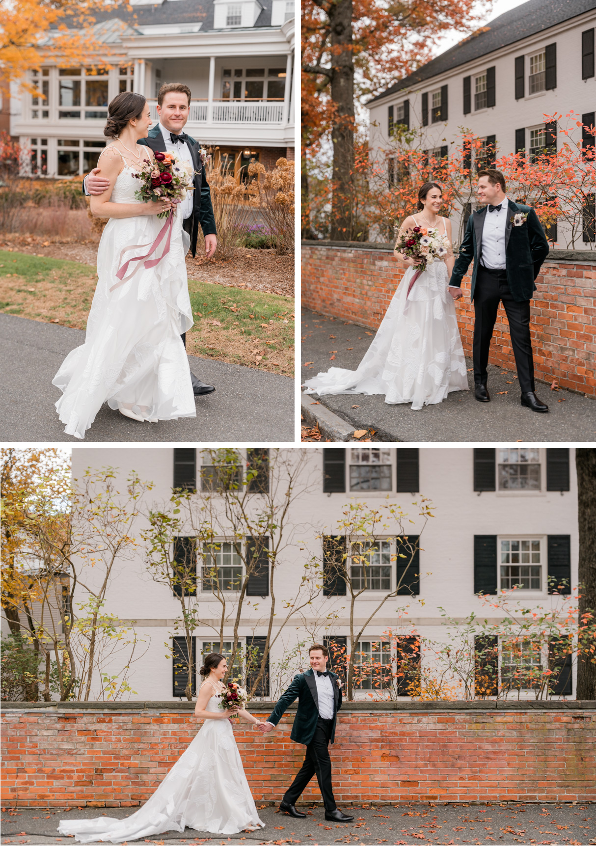 Woodstock Inn Vermont Wedding - transition to the covered bridge