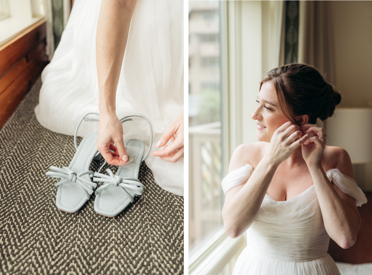 Topnotch Resort Wedding - bride getting ready