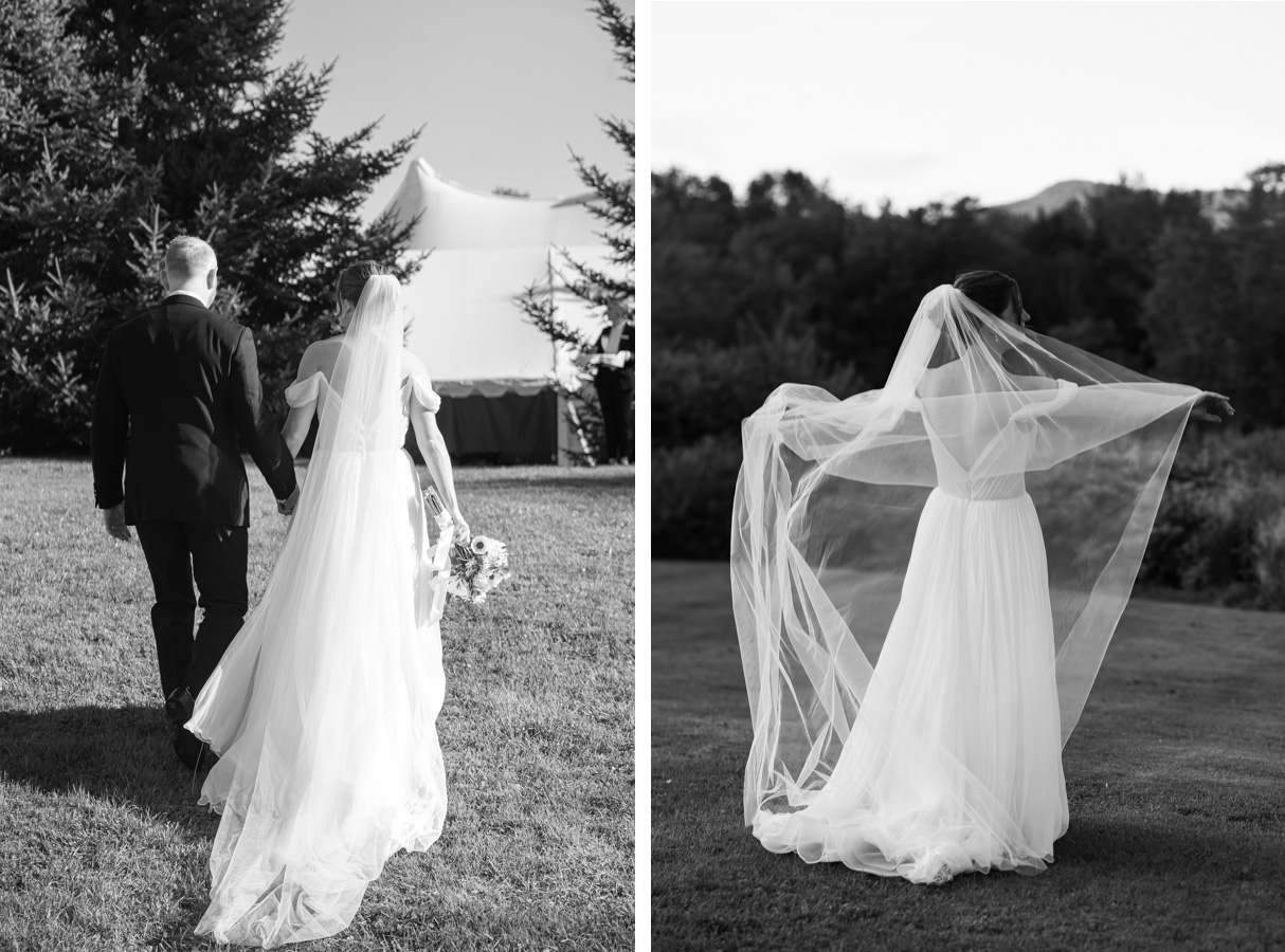 Topnotch Resort Wedding - moody veil details