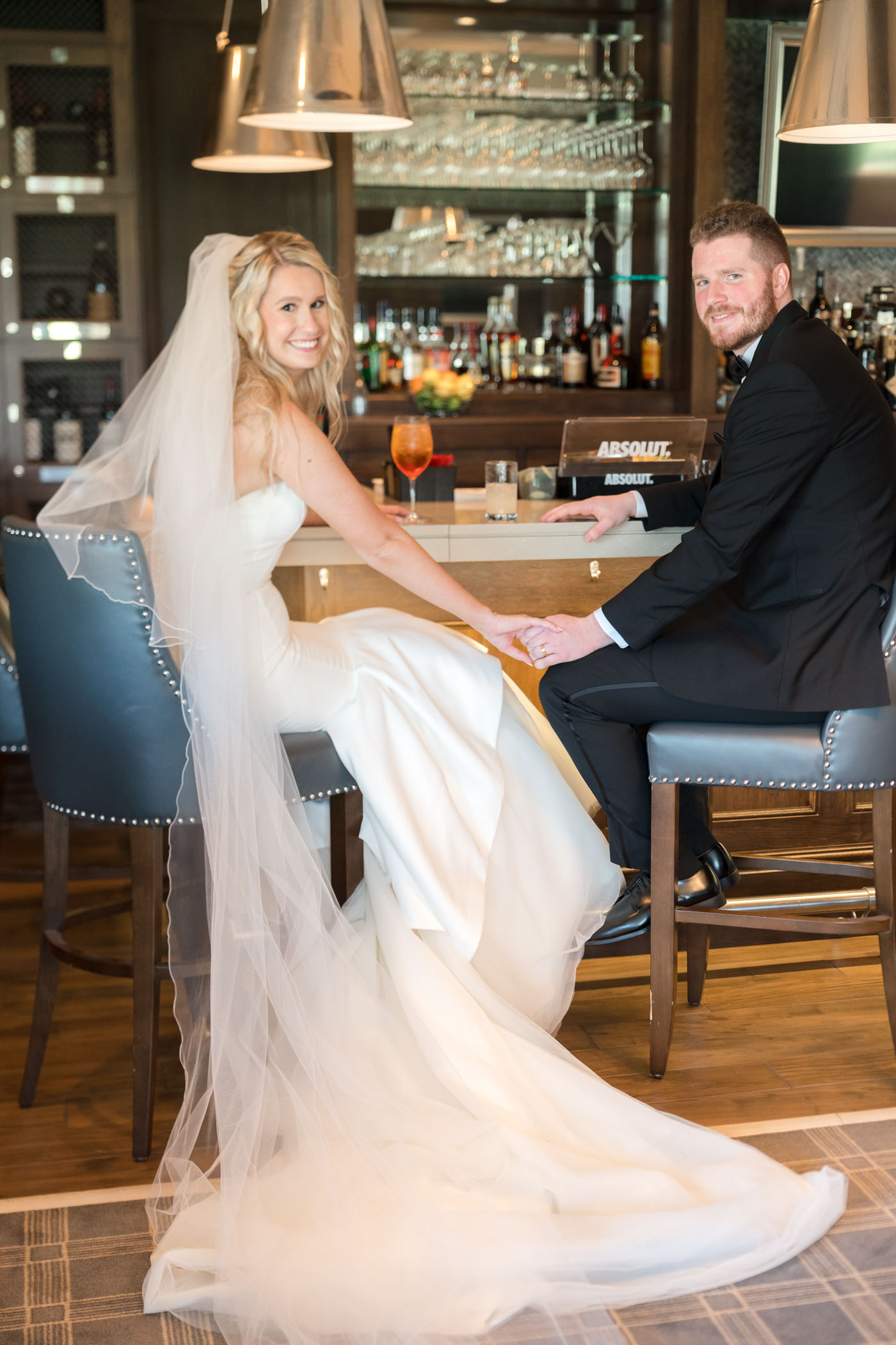 Couple sitting at Bar together