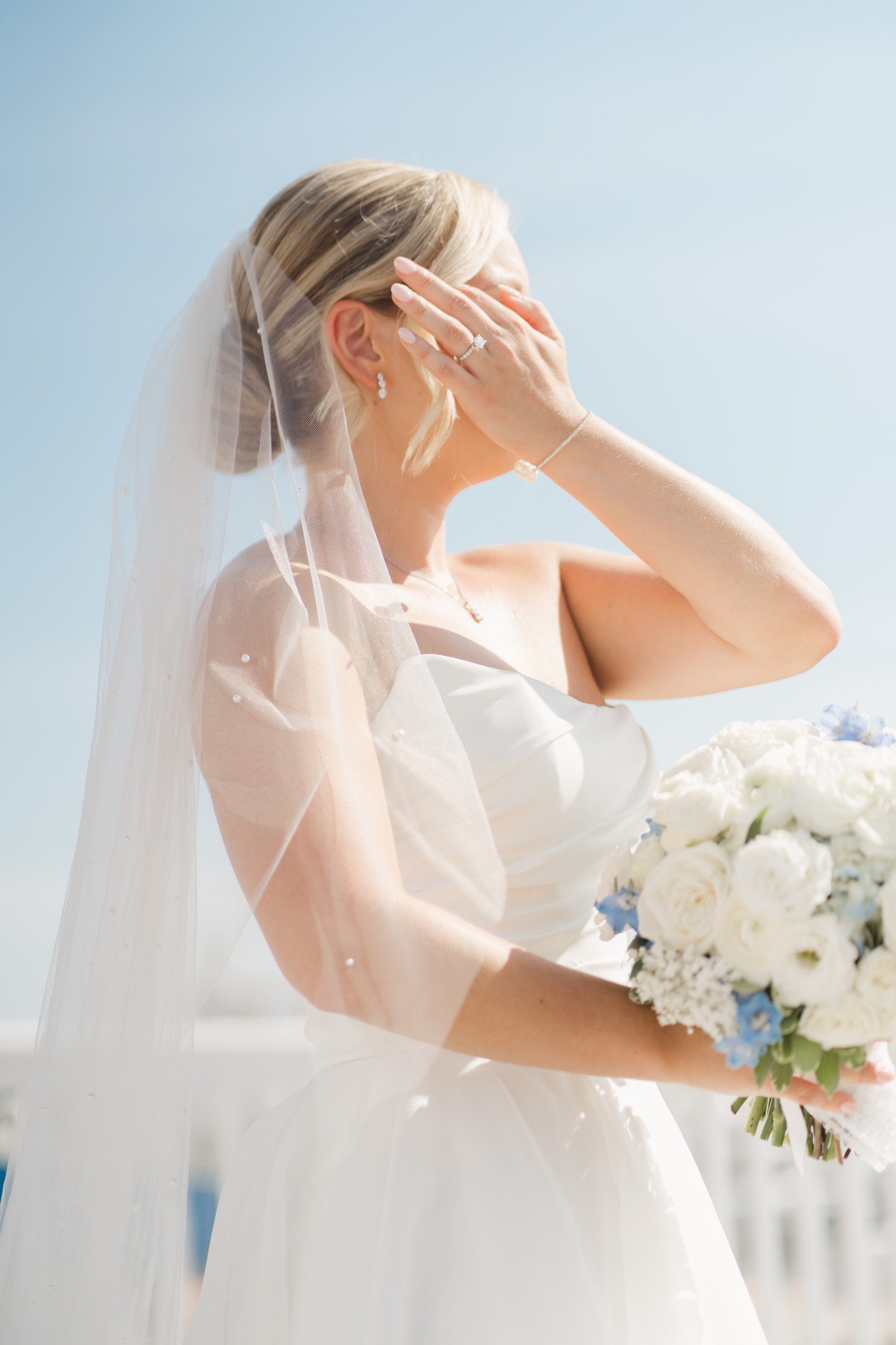 Bride and blue sky - Wentworth by Sea Country Club
