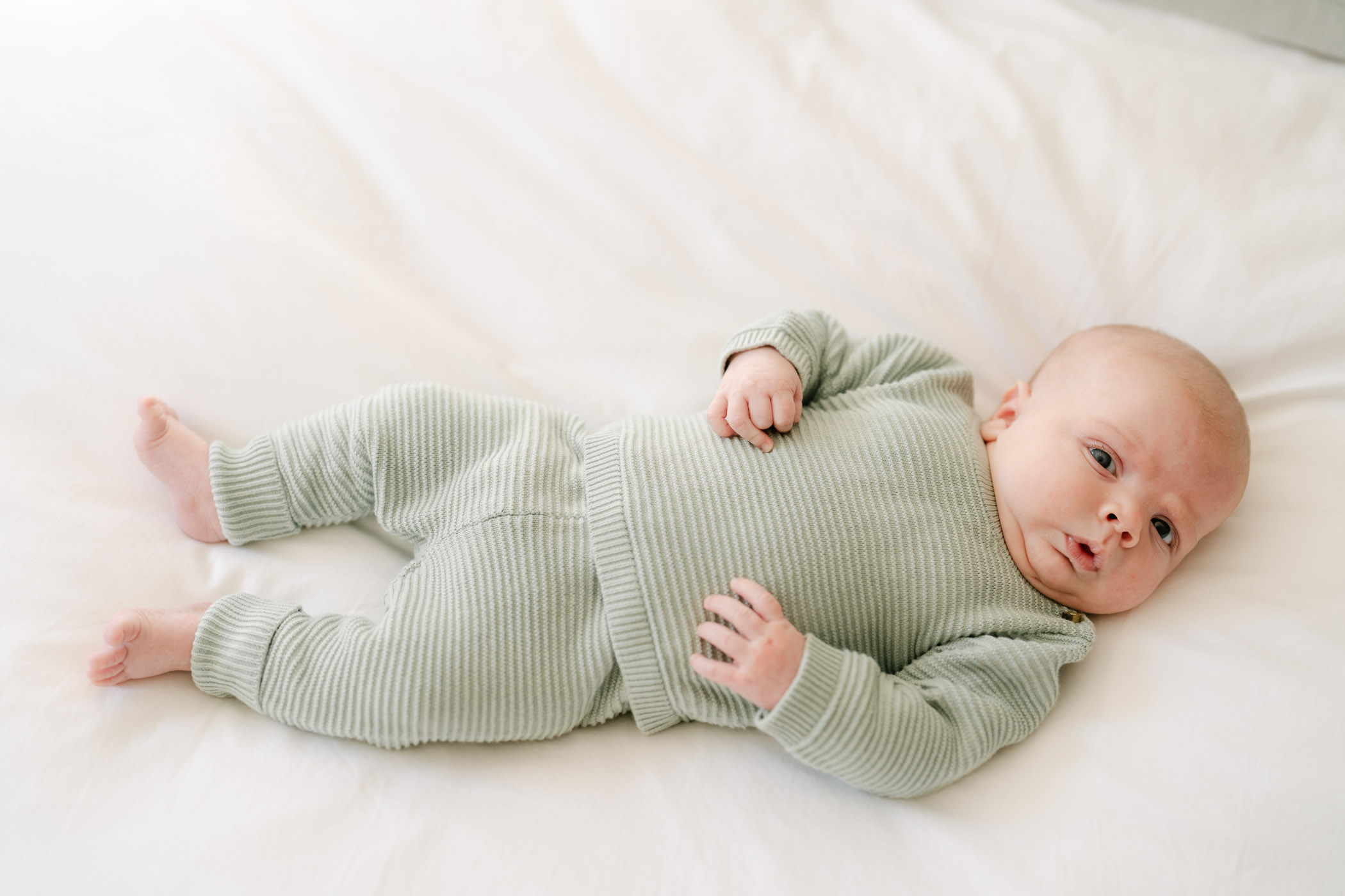 In-Home Newborn Photos in Hanover, NH with Soft Fall Light