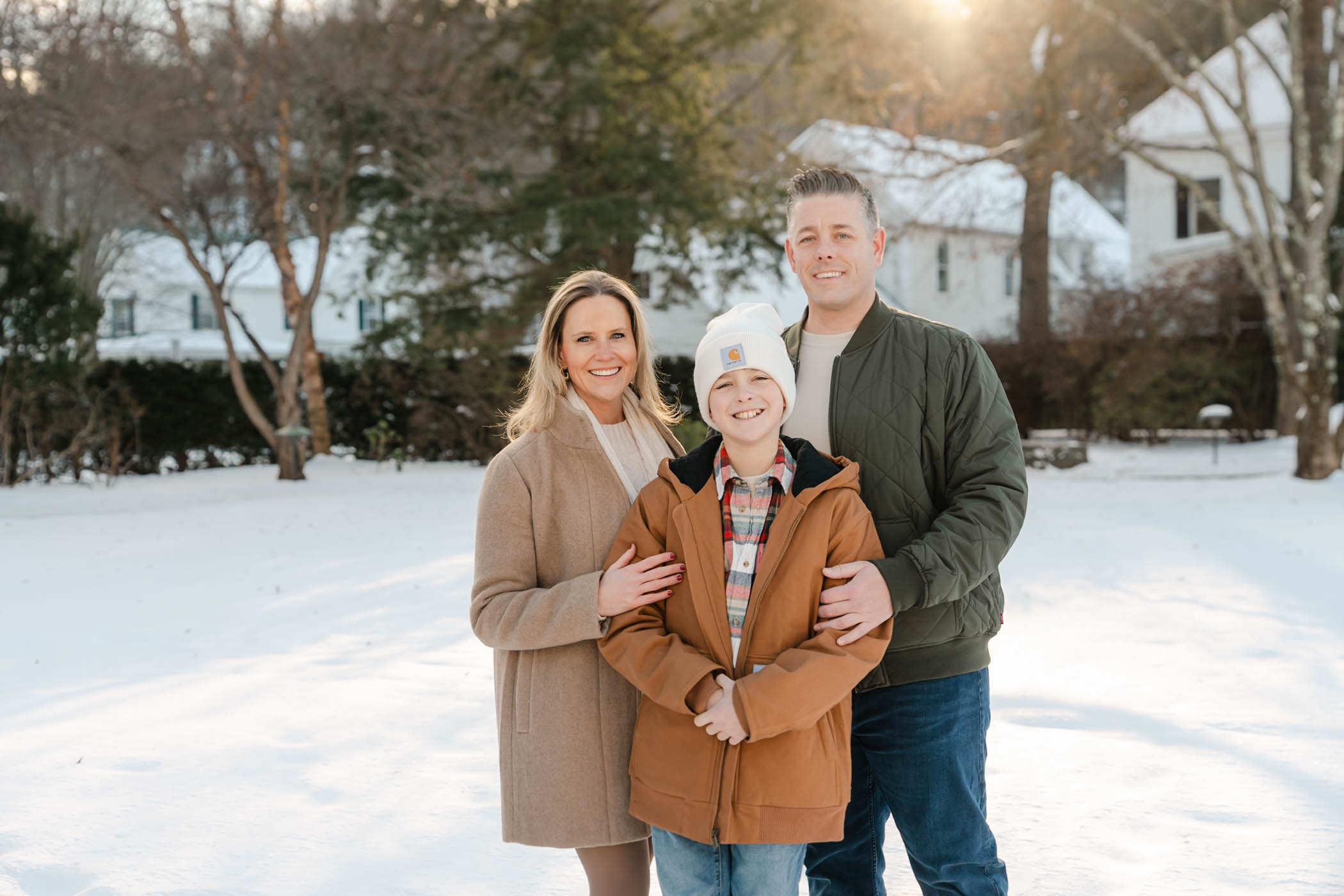 Winter Photo Session in Woodstock Vermont During Wassail Weekend