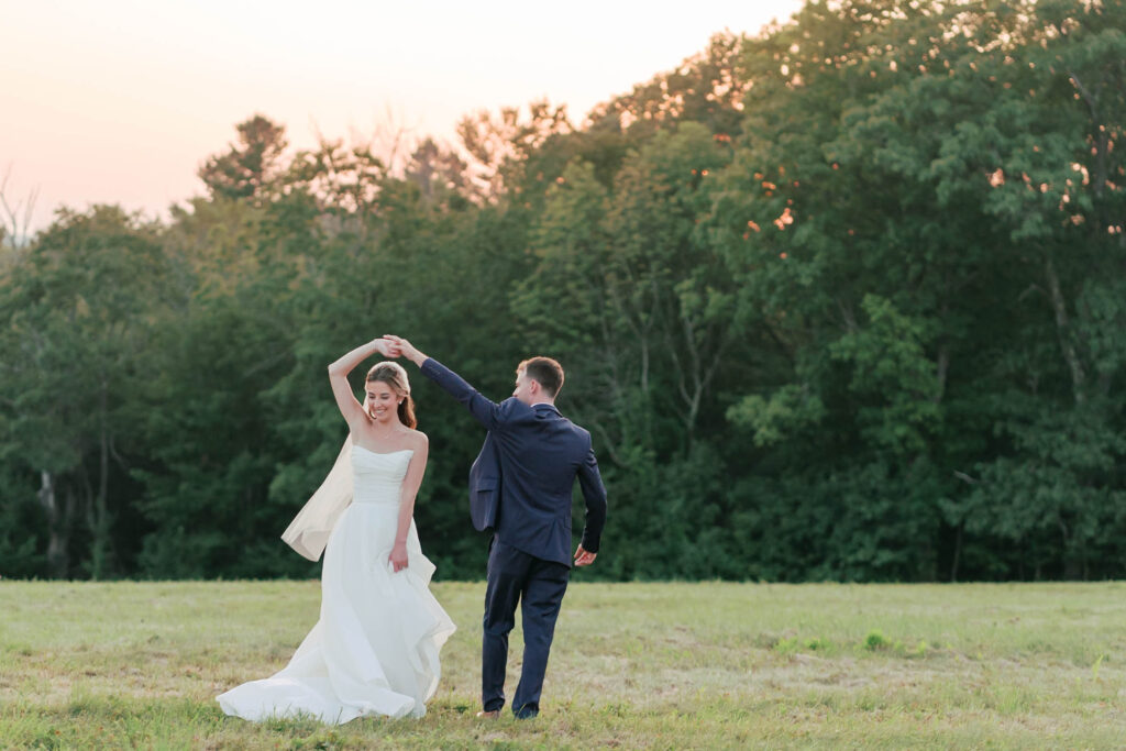 Harrington Farm Wedding - twirl