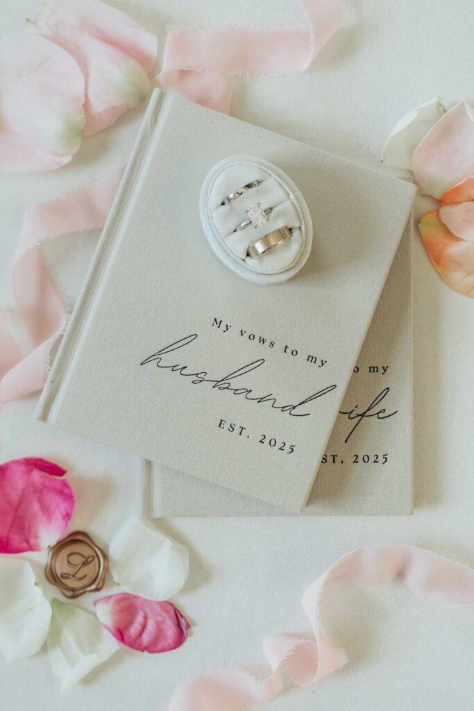 Harrington Farm Wedding - vow books