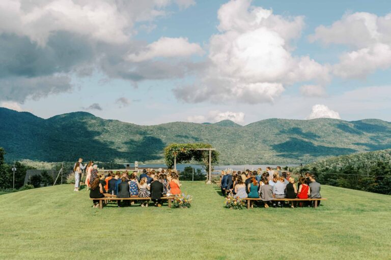 Wedding at Mountain Top Resort - Ceremony on the knoll