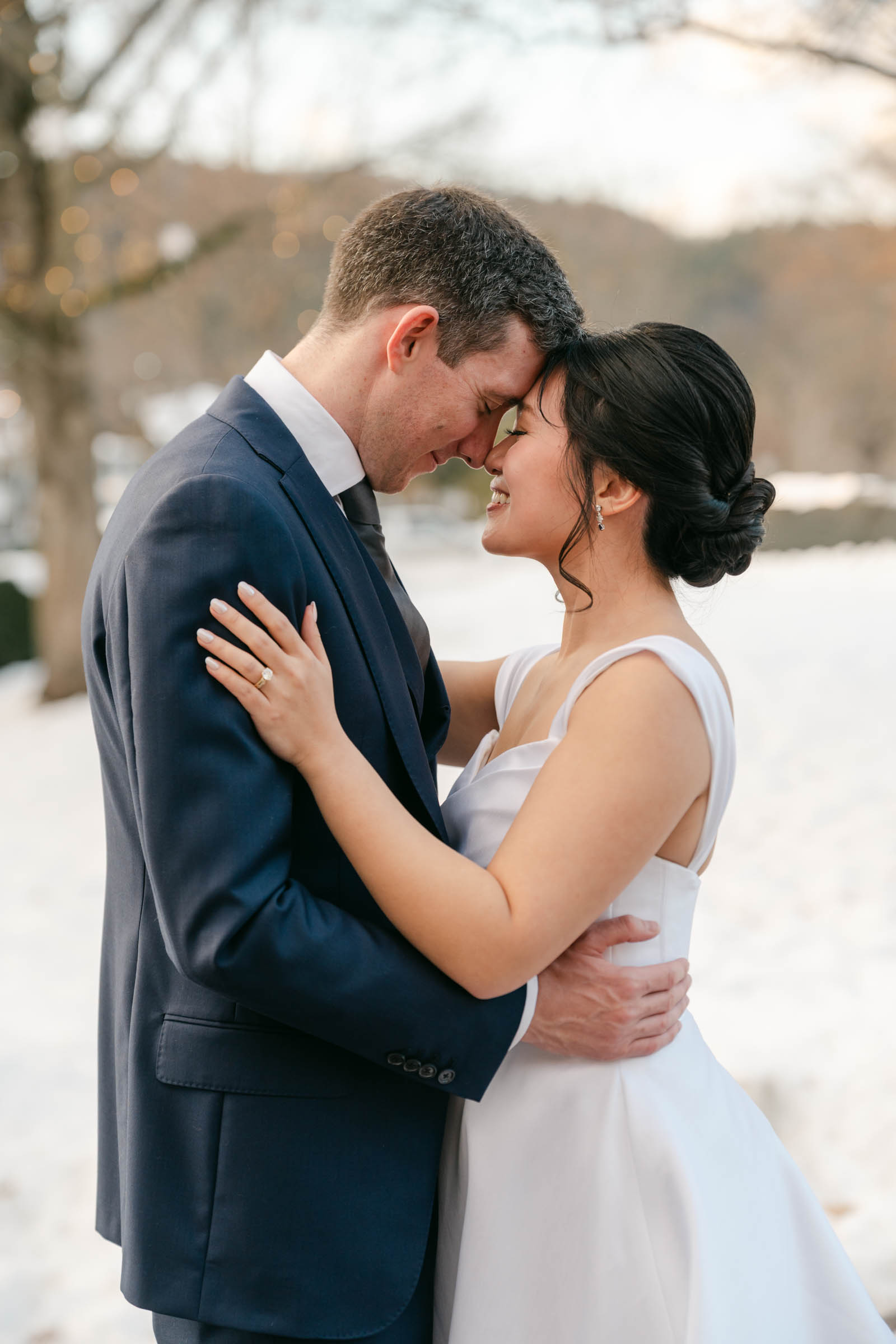 Woodstock Inn Winter Wedding - golden hour portraits